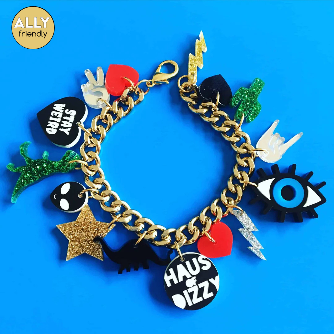 Haus of Dizzy 'Eye See You' Charm Bracelet