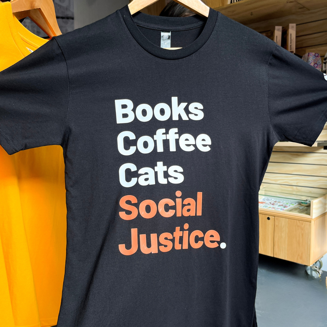 BSL 'Books, Coffee, Social Justice' Tee