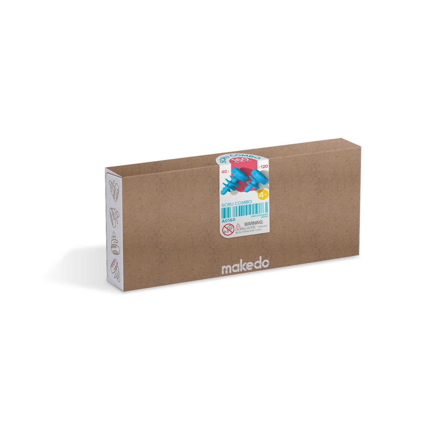 Makedo Scru Combo - 160pc