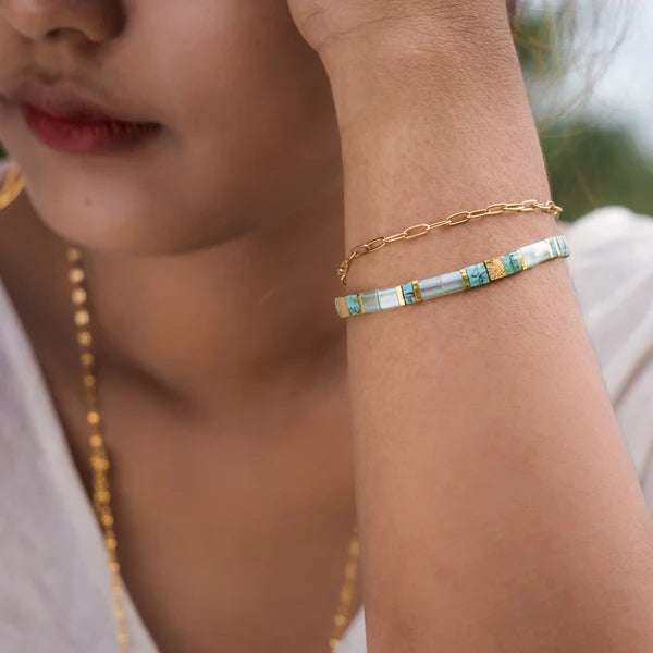 Eden 'Leaf of Creativity' Bracelet Stack