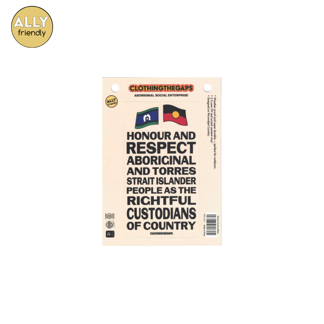 Clothing the Gaps 'Honour Country' Sticker