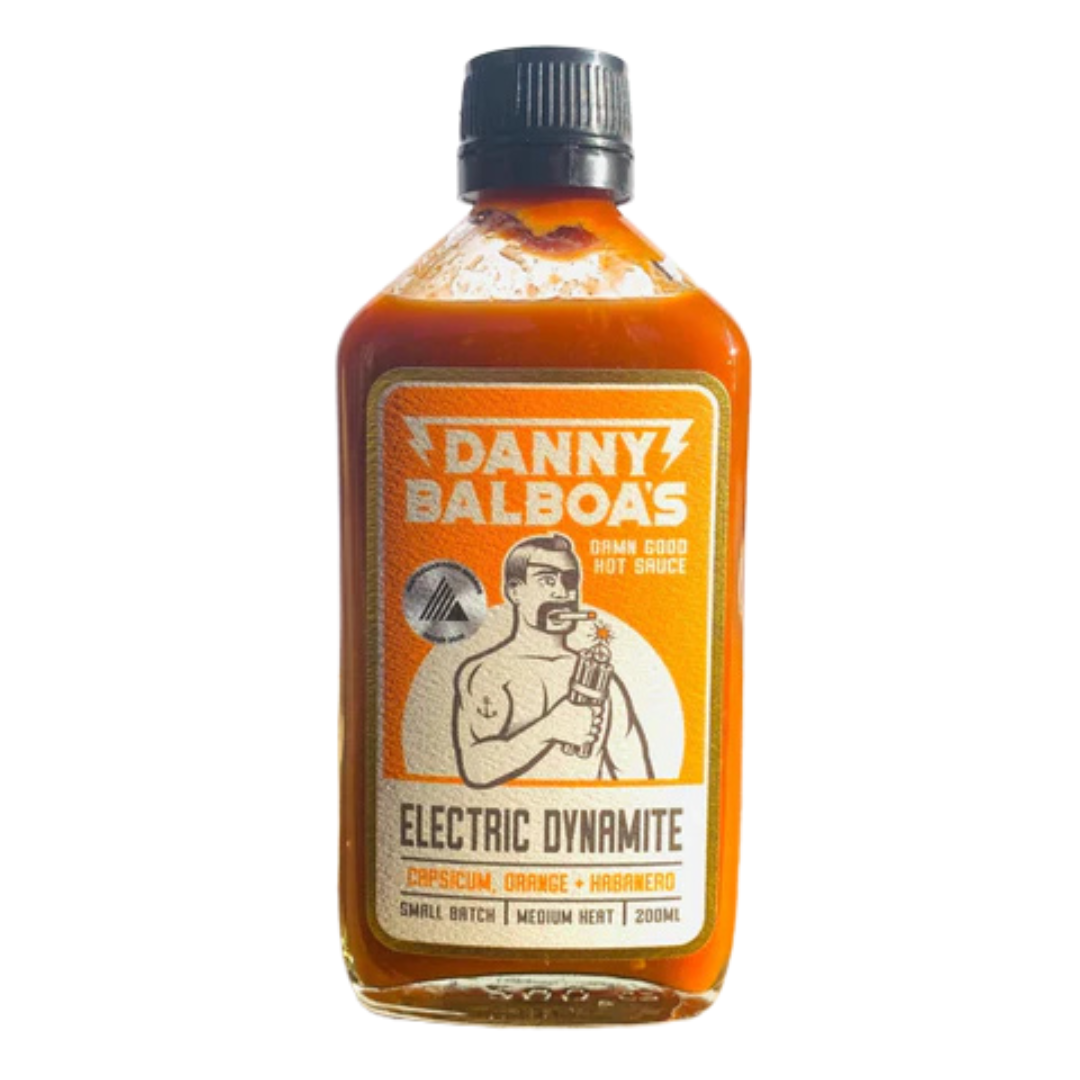 Danny Balboa's 'Electric Dynamite' Hot Sauce