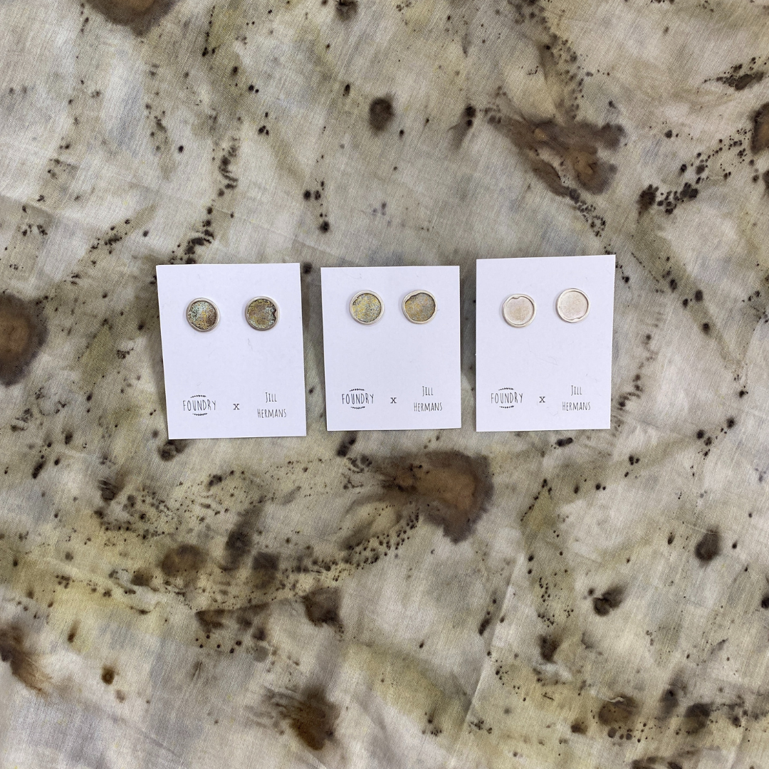 Foundry Sterling Silver Earrings by Jill Hermans
