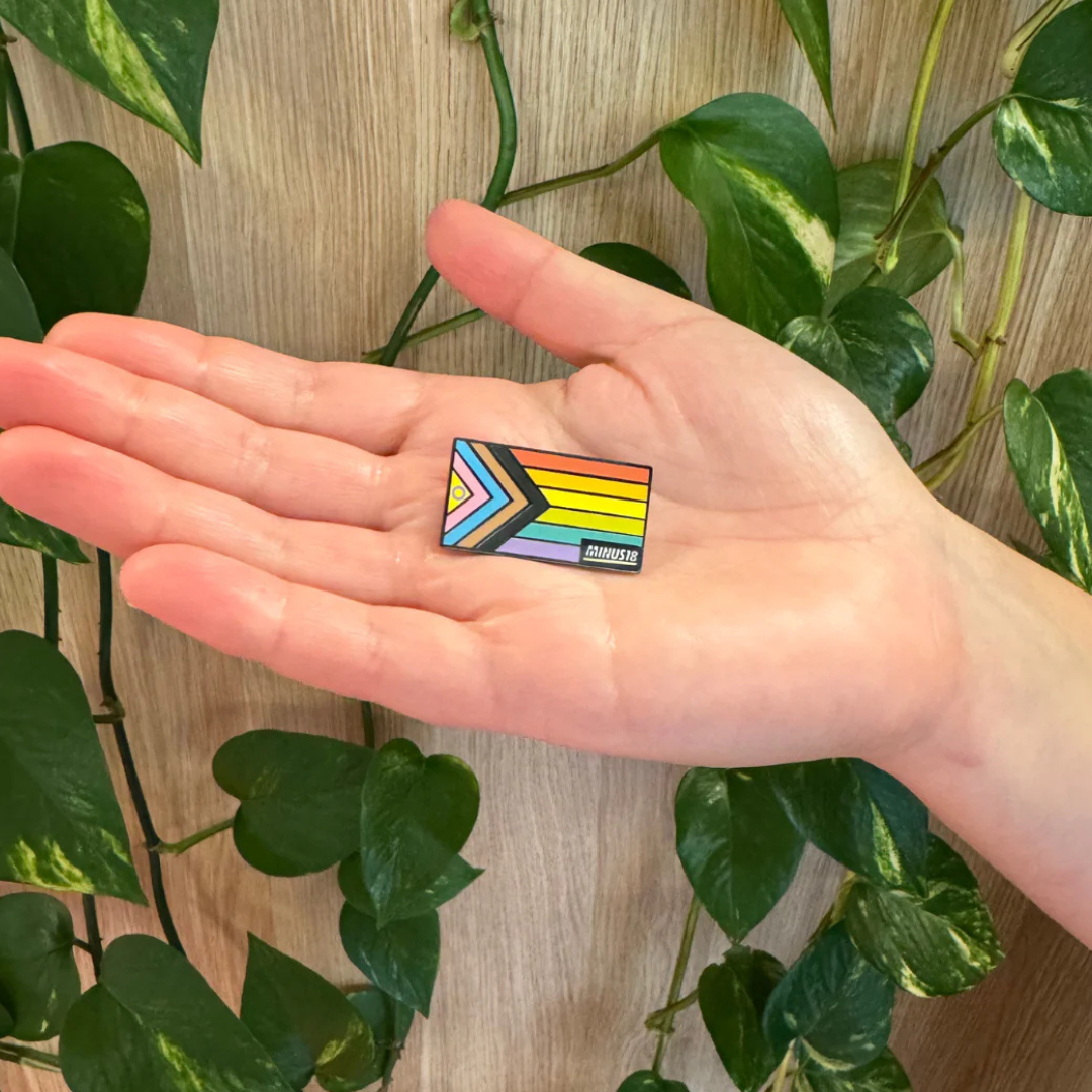 Minus18 LGBTQIA+ Progress Pride Pin