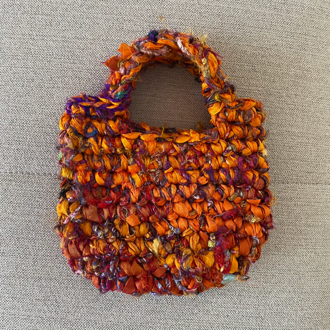 Naughty Broady Sari Silk Crochet Bags