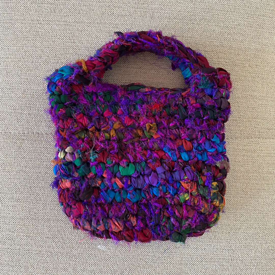 Naughty Broady Sari Silk Crochet Bags