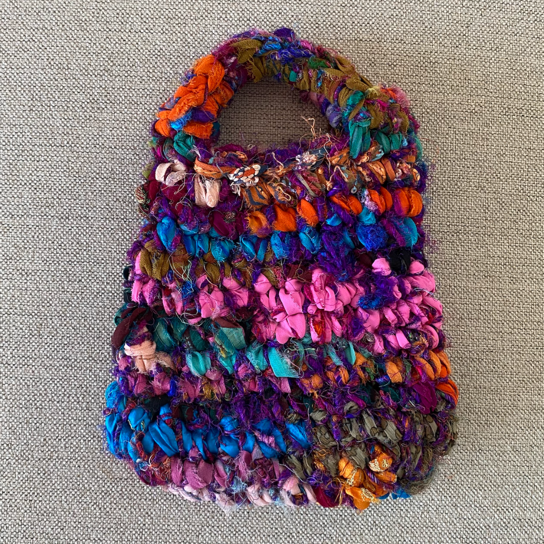 Naughty Broady Sari Silk Crochet Bags