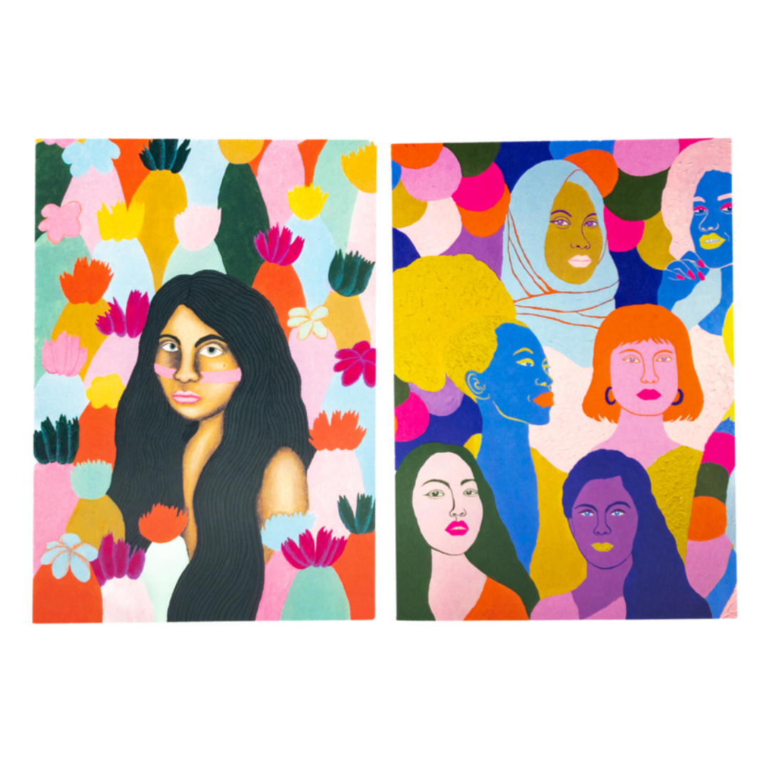 Sister Works Printed Greeting Cards 6pk