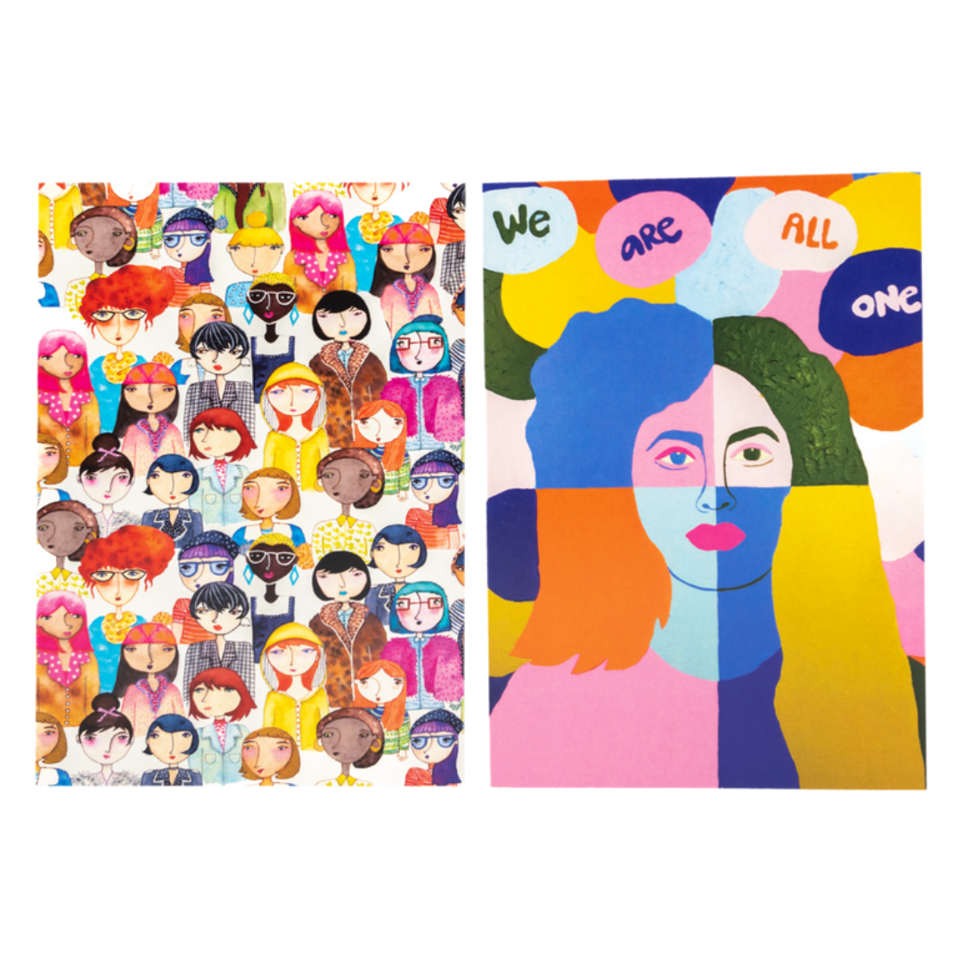 Sister Works Printed Greeting Cards 6pk