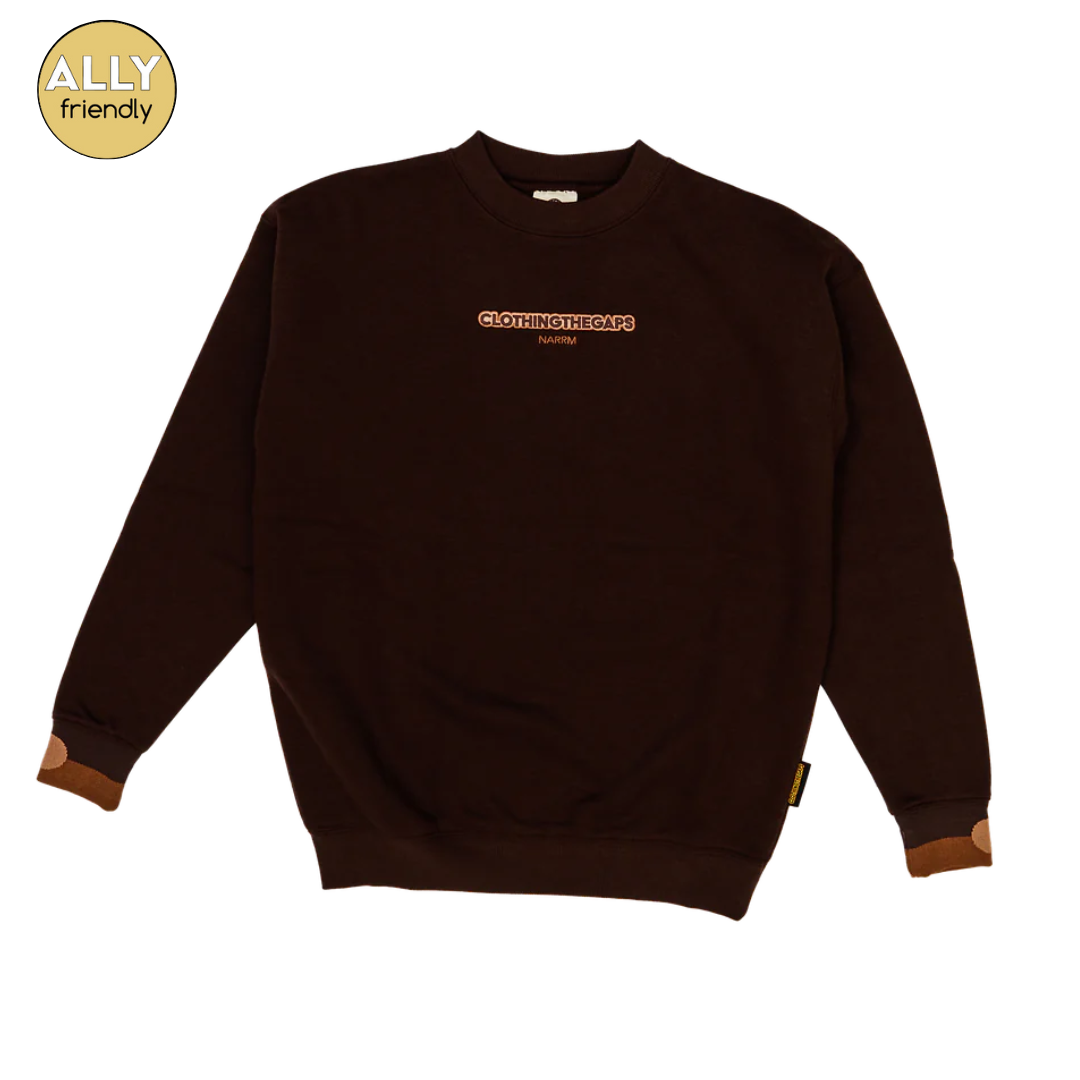 Clothing the Gaps Ltd Ed CTG 23 Crew Jumper Brown