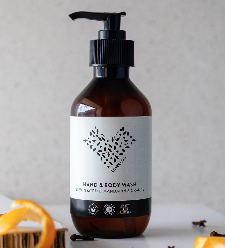LoveLuvo Hand &Body Wash Lemon Myrtle Mandarin Orange 500mL