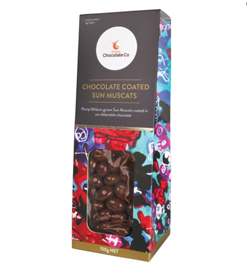 Mildura Chocolate Company Chocolate Coated Sun Muscats 150g