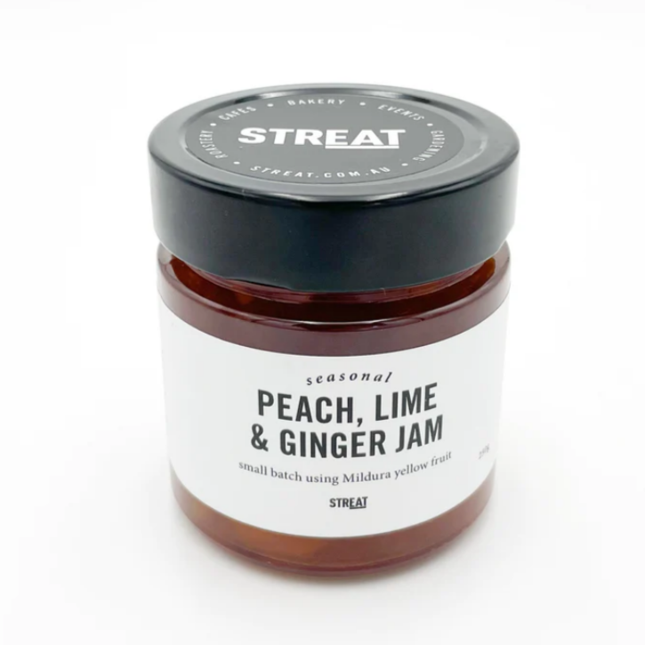STREAT Peach, Ginger & Lime jam