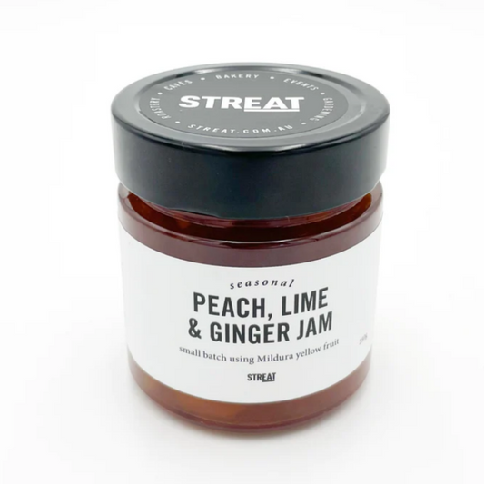 STREAT Peach, Ginger & Lime jam