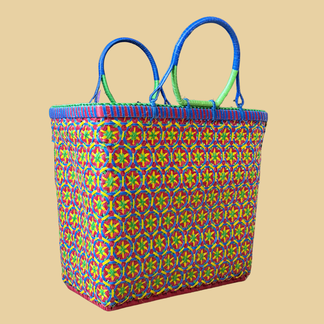 Pali 'Passionfruit' Woven Basket