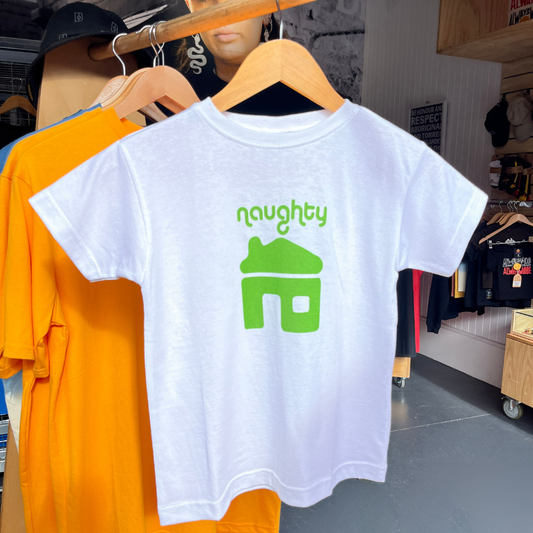 Naughty Green House Kids Tee