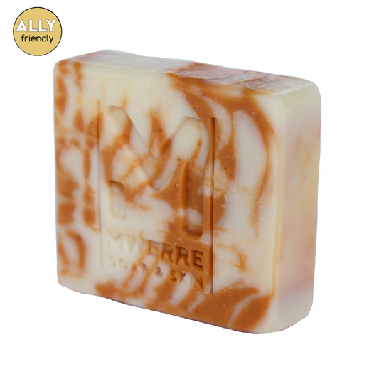 Mwerre 'Atwe' Ivory + Red Clay Swirl Exfoliating Body Bar