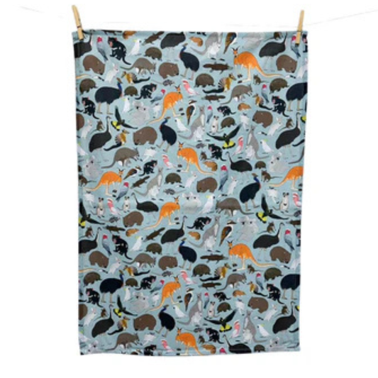 Red Parka Tea Towels