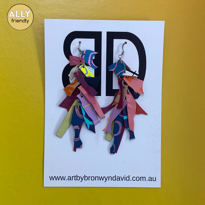 Bronwyn David Leather Earrings