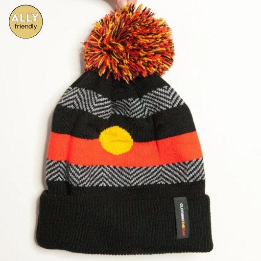 Clothing the Gaps Aboriginal Flag Beanie