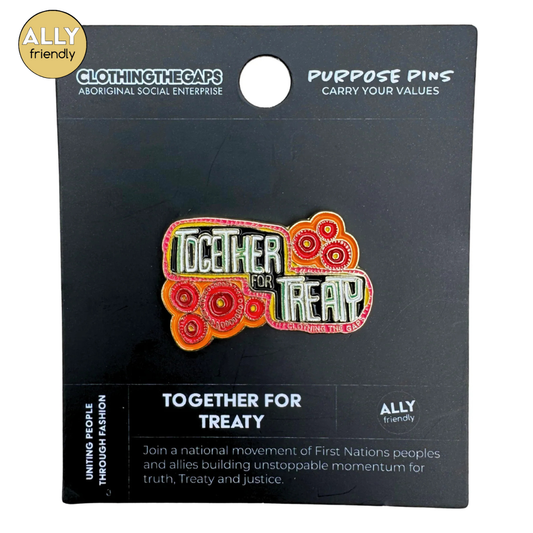 Clothing the Gaps 'Together for Treaty' Pin