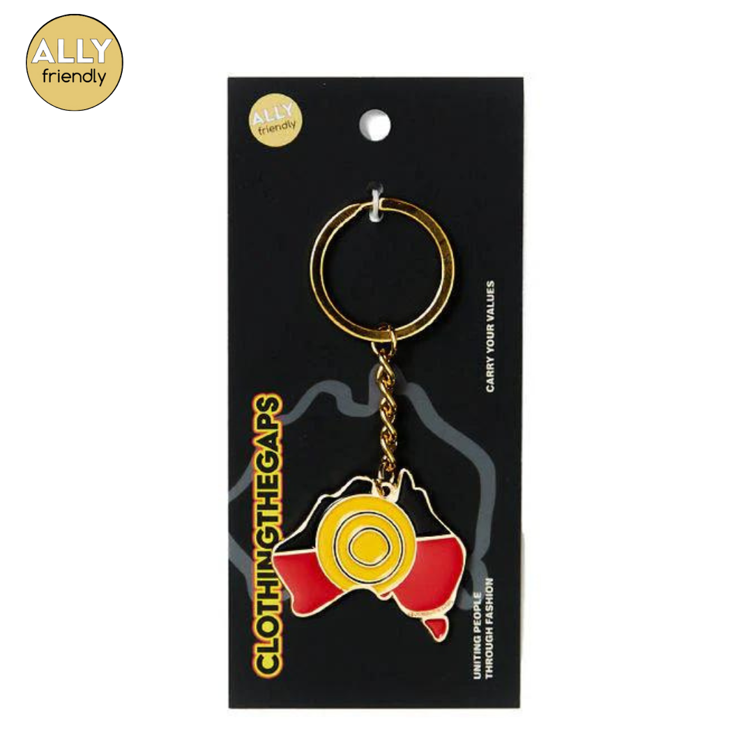 Clothing the Gaps Aboriginal Land Keyring