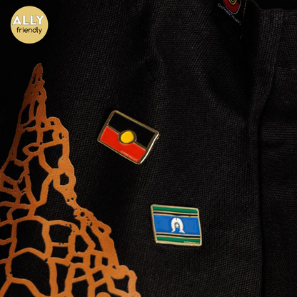 Clothing the Gaps Torres Strait Islander Flag Pin