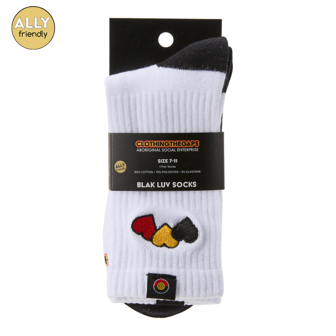 Clothing the Gaps 'Blak Luv' Socks