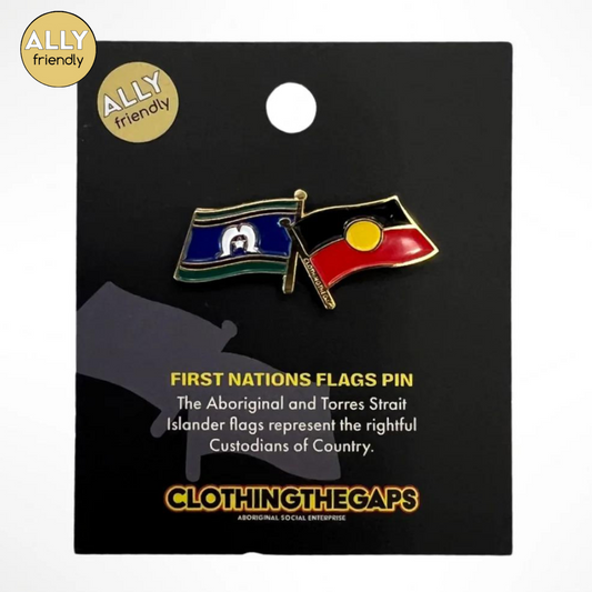 Clothing the Gaps First Nation Flag Pin