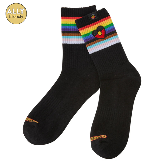 Clothing the Gaps 'Blak Rainbow Luv' Socks