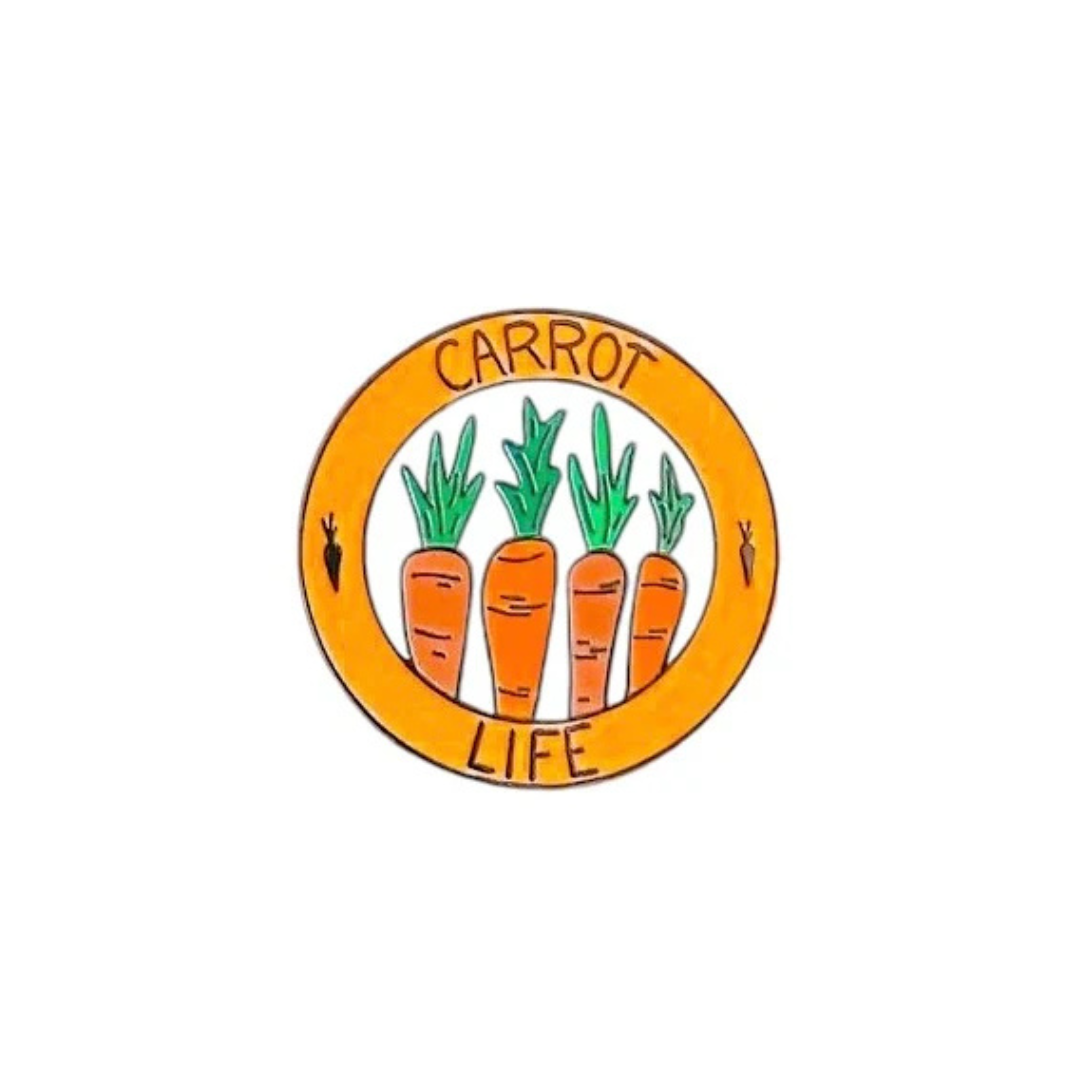 Red Parka 'Carrot Life' Pin