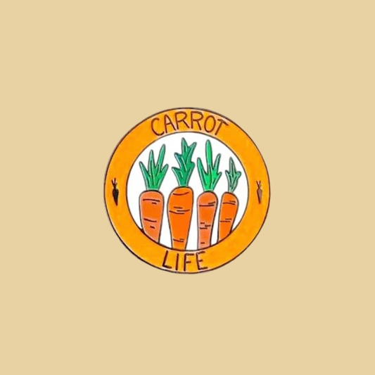 Red Parka 'Carrot Life' Pin