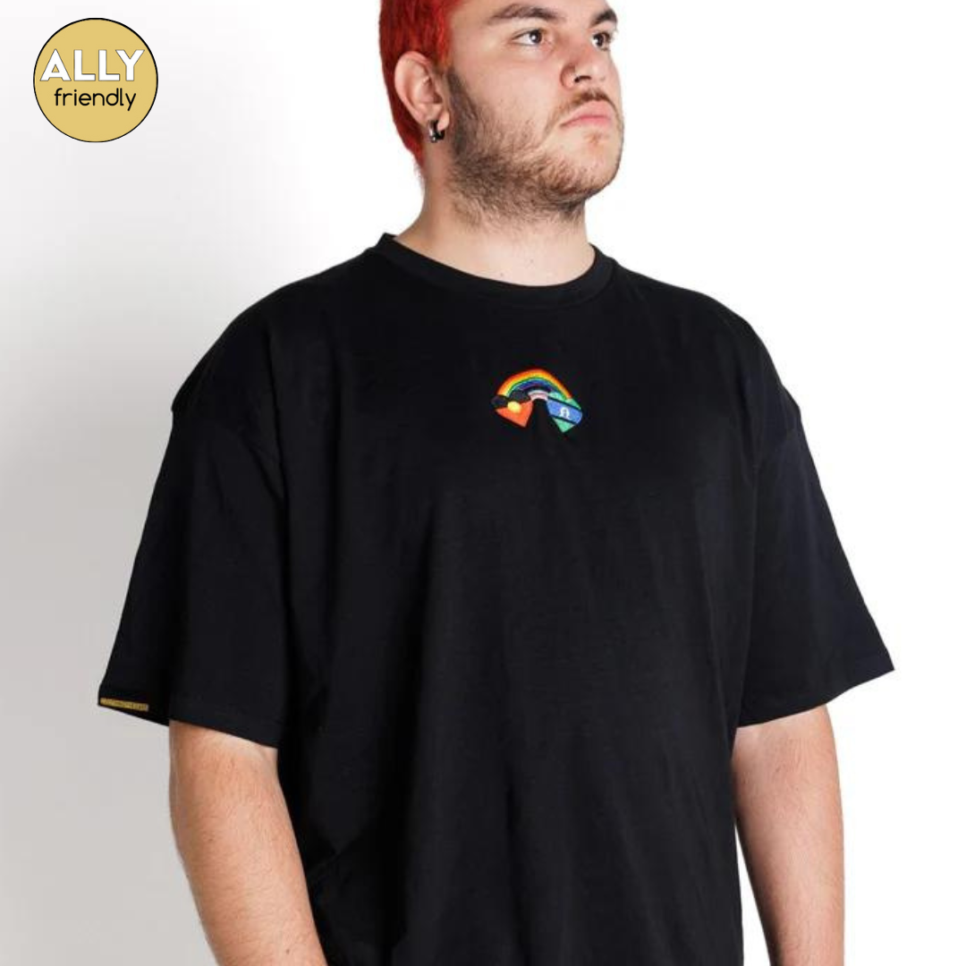 Clothing the Gaps Blak Rainbow Tee