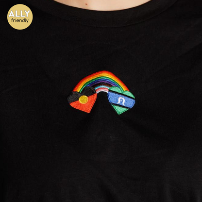 Clothing the Gaps Blak Rainbow Tee