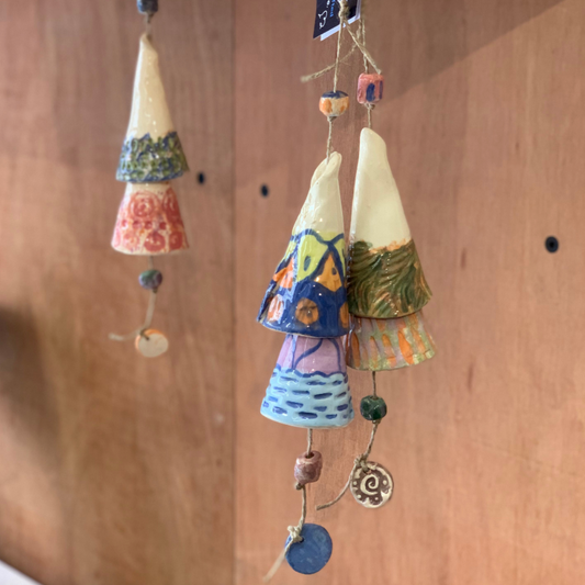 Fire and Clay Double Bell Wind-Chime