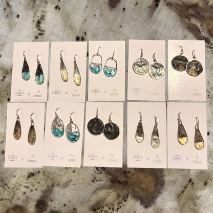 Foundry Sterling Silver Earrings by Jill Hermans