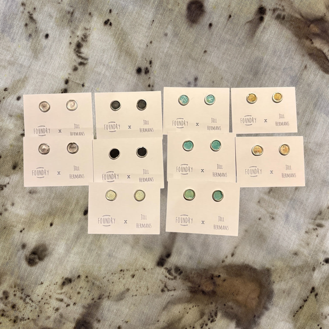 Foundry Sterling Silver Earrings by Jill Hermans