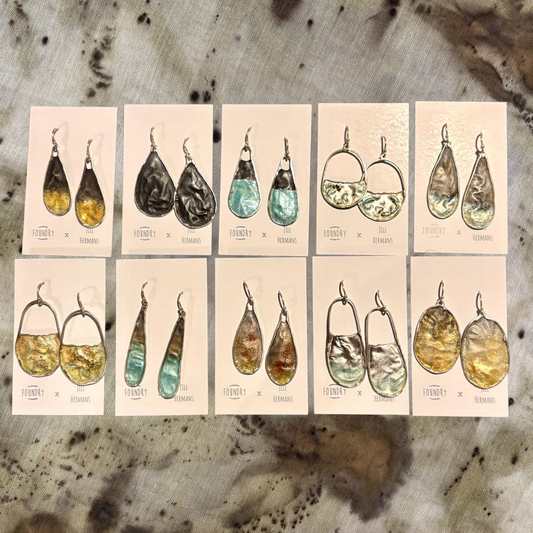 Foundry Sterling Silver Earrings by Jill Hermans