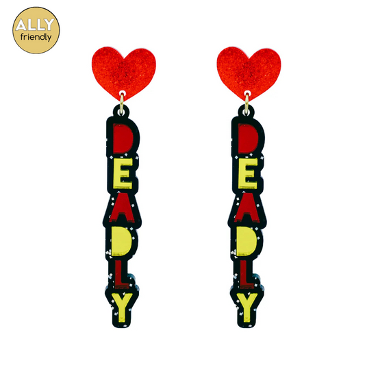 Haus of Dizzy 'Deadly' Stacked Mirror Earrings