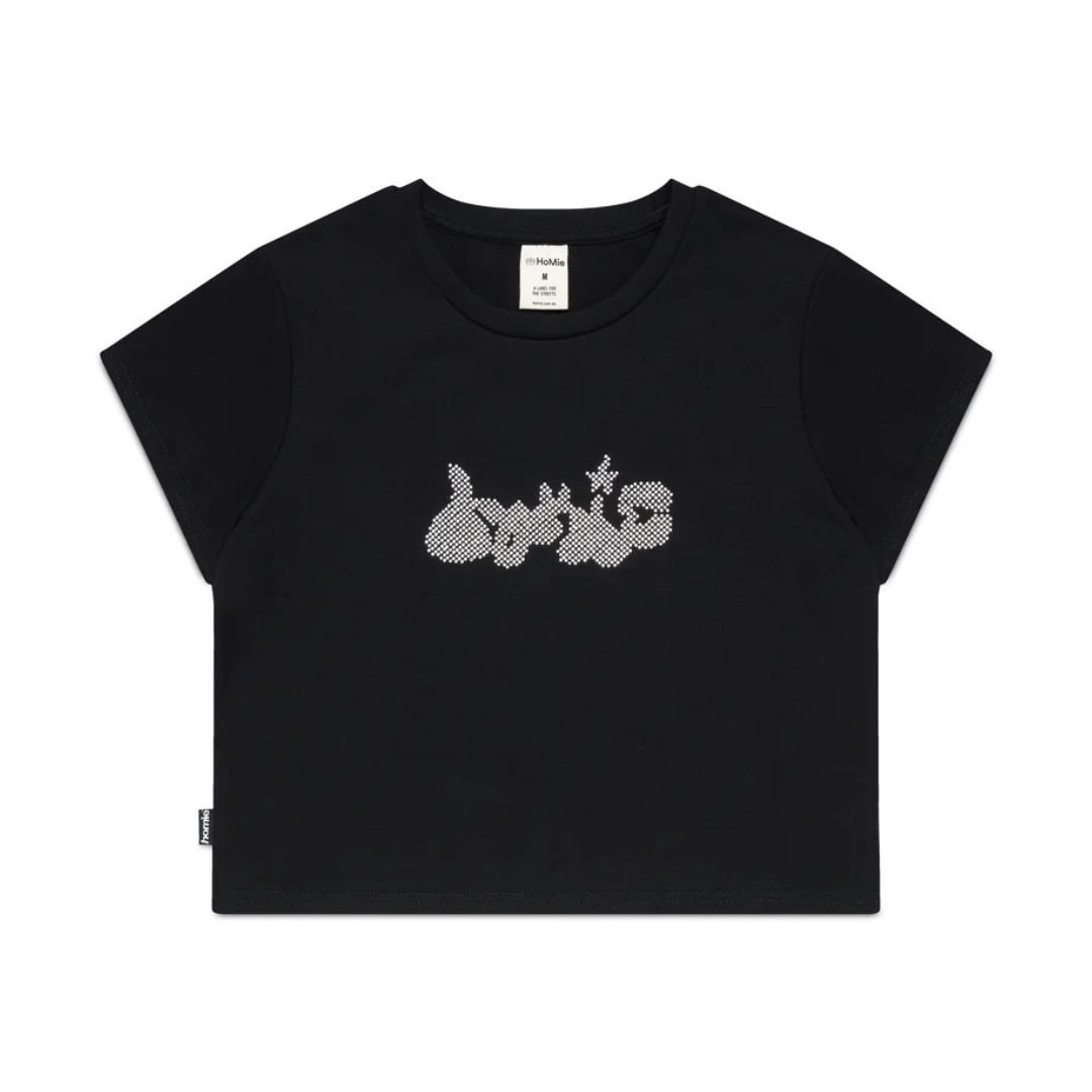 HoMie 'Shining Star' Black Baby Tee