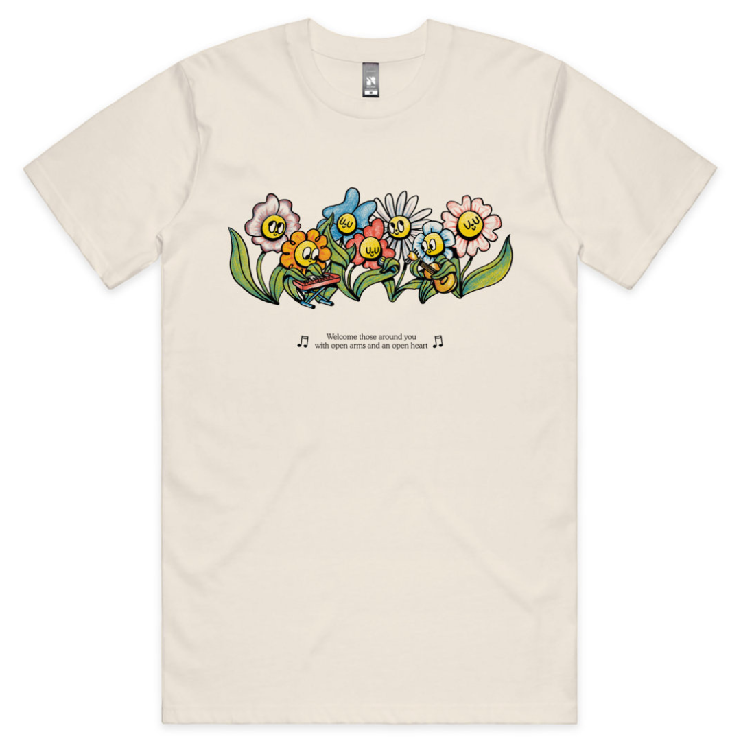 Music In Exile - 'Flowers' T-Shirt