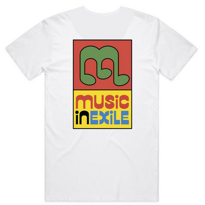 Music in Exile Logo Tee, White