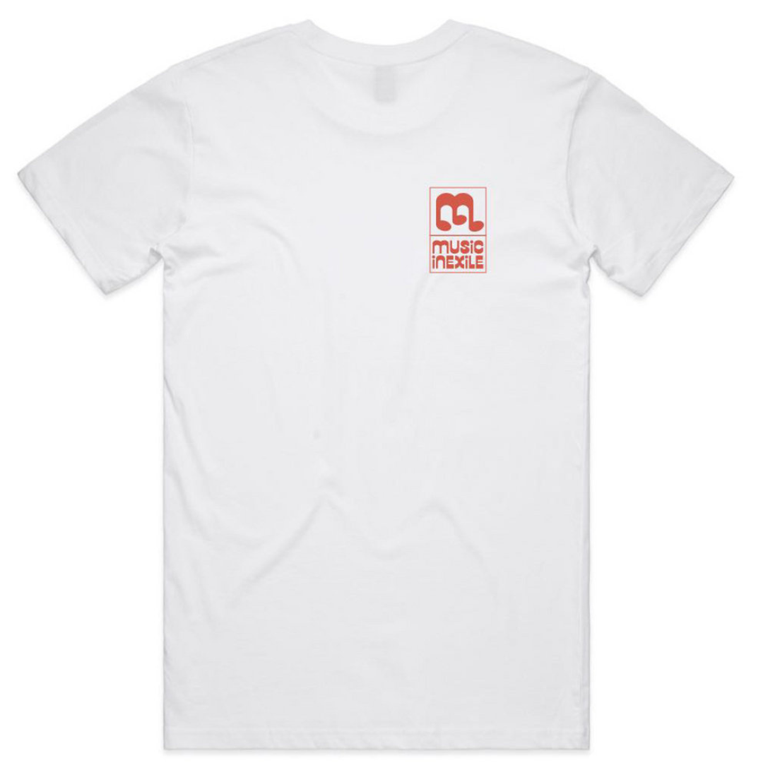 Music in Exile Logo Tee, White