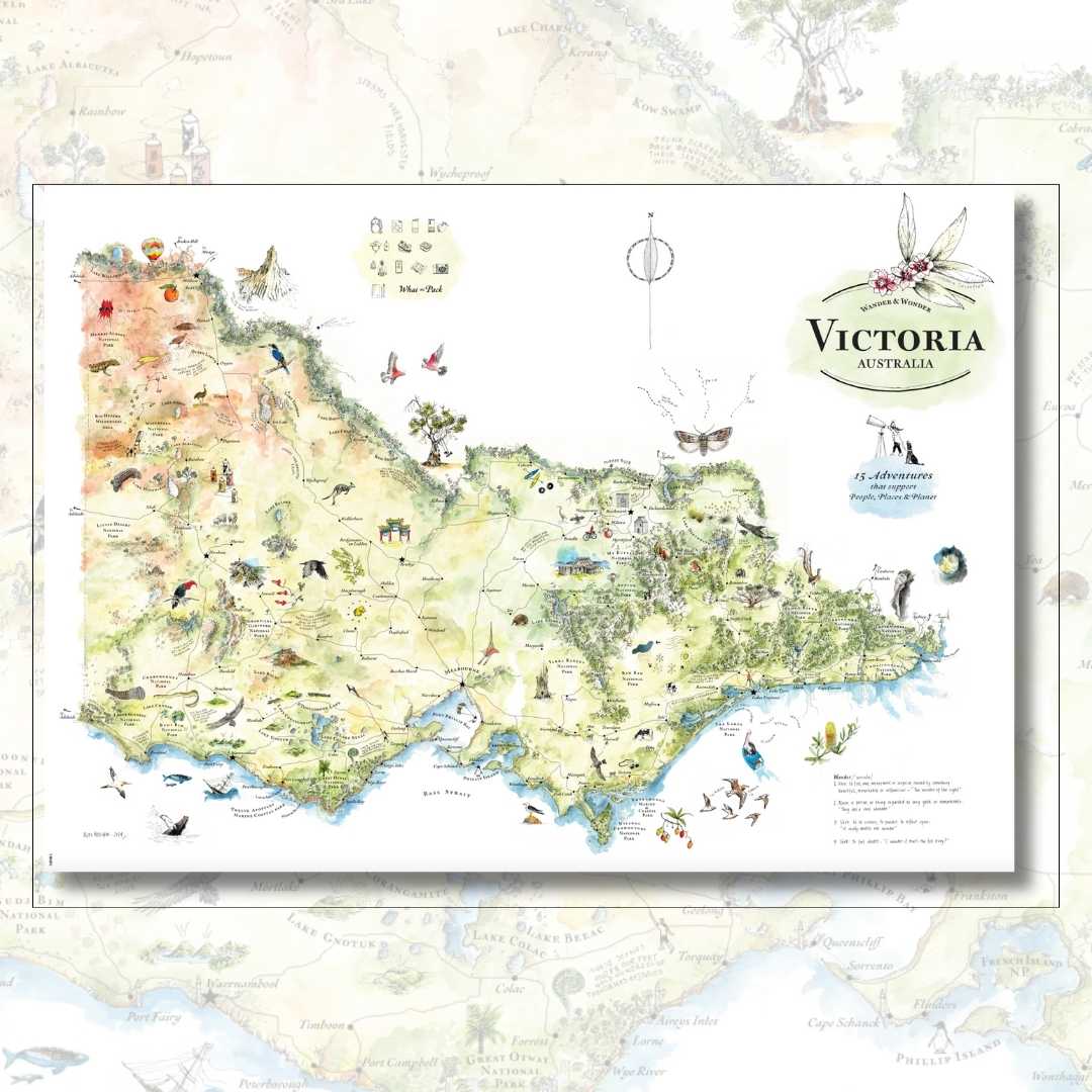 Wander & Wonder Victoria Map