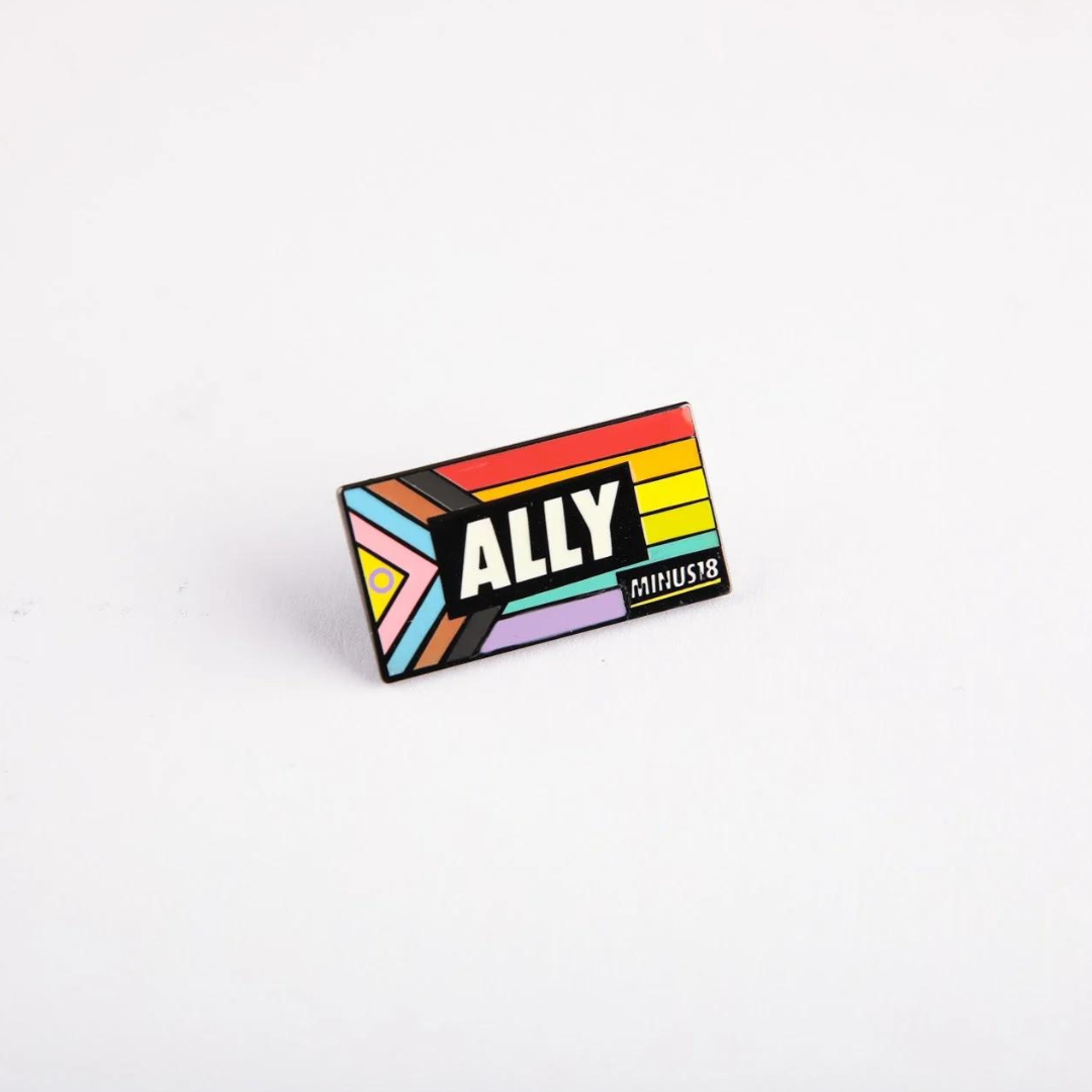 Minus18 LGBTQIA+ Ally Pin – Purpose Precinct