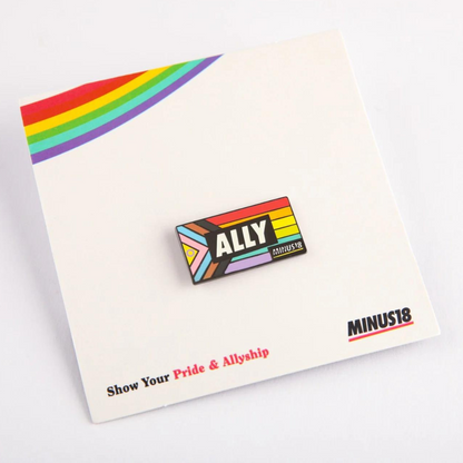 Minus18 LGBTQIA+ Ally Pin