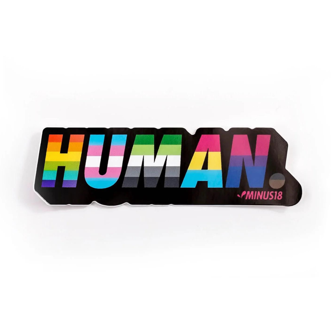 Minus18 'Human Pride' Sticker