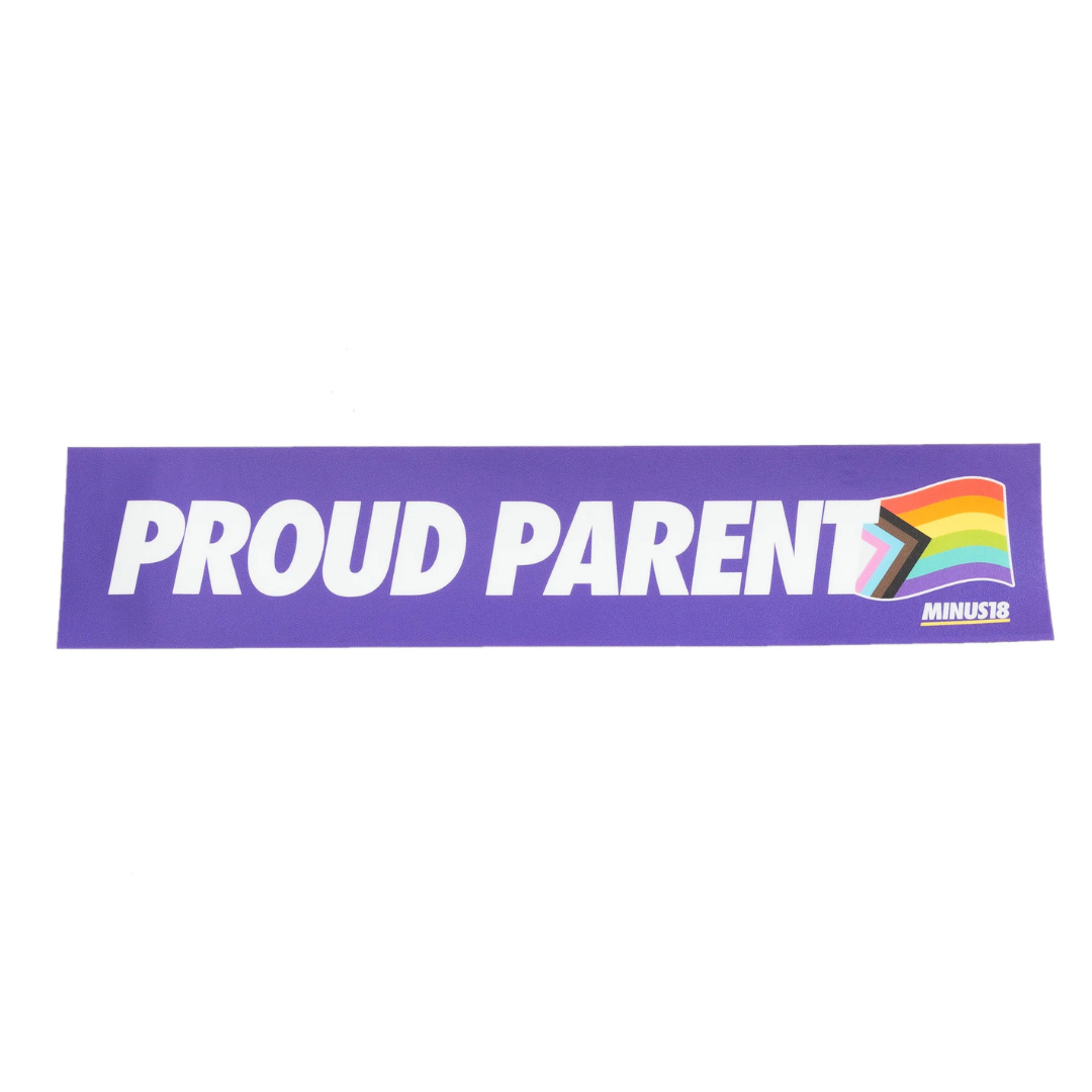 Minus18 'Proud Parent' Bumper Sticker