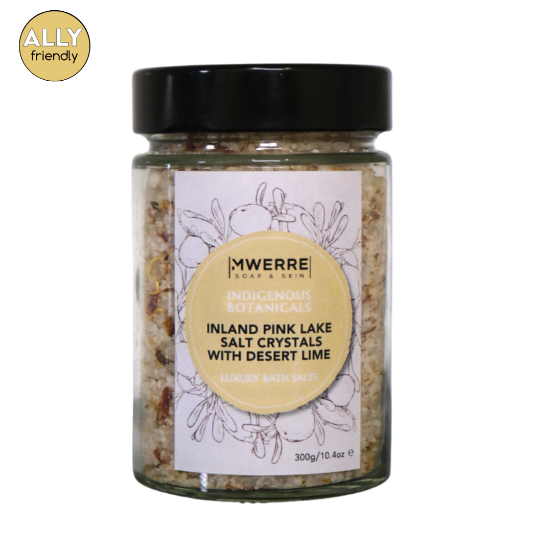 Mwerre Pink Lake Bath Salts with Desert Lime