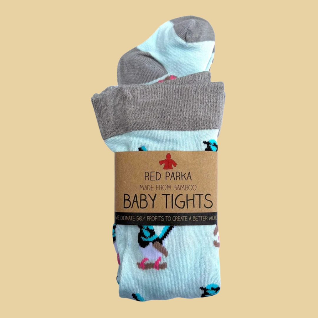 Red Parka Baby Tights